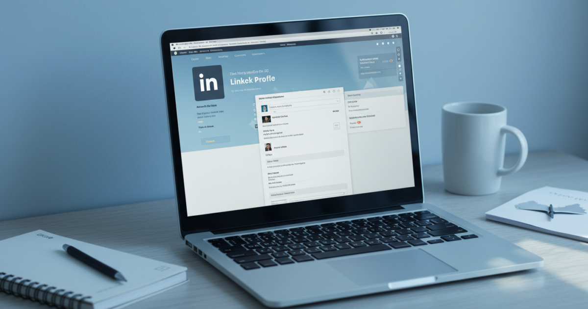 como criar um perfil no LinkedIn