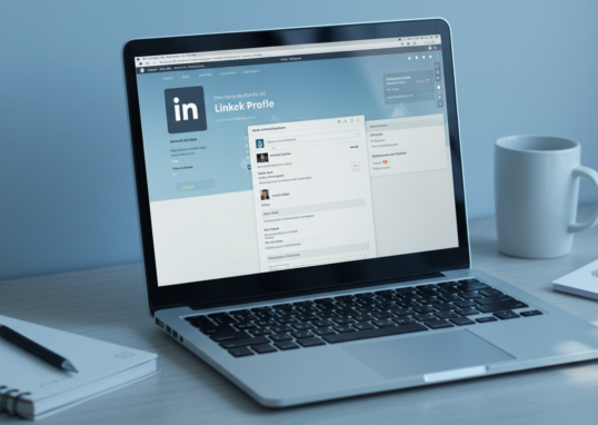 como criar um perfil no LinkedIn